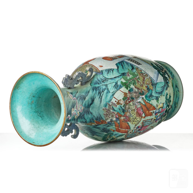 A massive famille rose 'figural' vase, - 图6